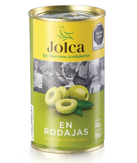 JOLCA ACEITUNA VERDE RODAJA 12/345g