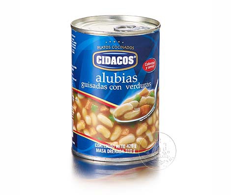 CIDACOS ALUBIAS CON VERDURAS 425g
