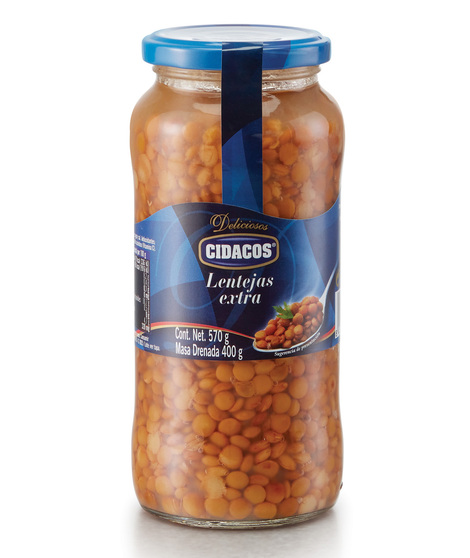 CIDACOS LENTEJAS EXTRA 570g