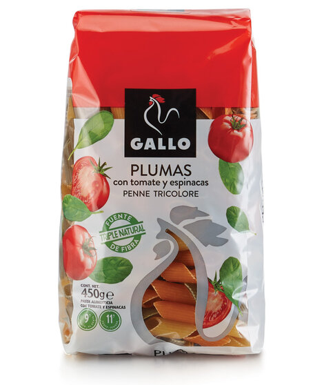 GALLO PLUMA VEGETALES 450g