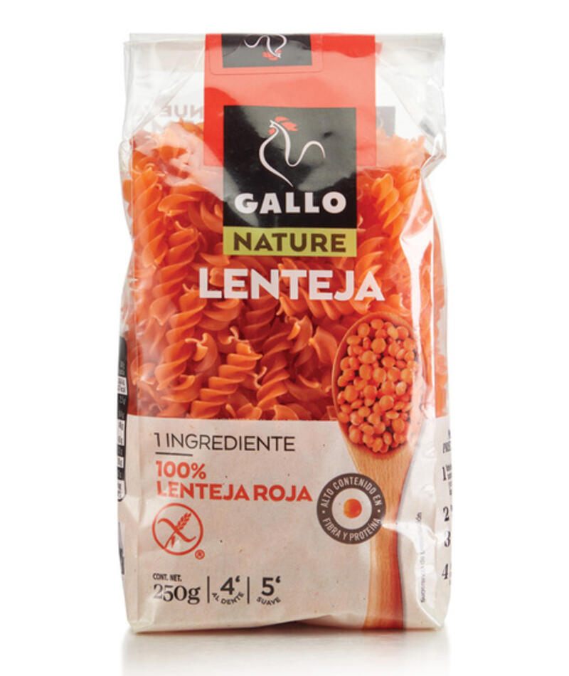 GALLO NATURE HELICE LENTEJA 250g