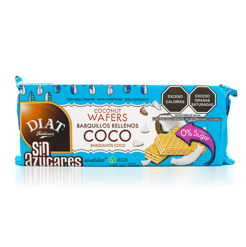 DIET BARQUILLOS RELL COCO 200g